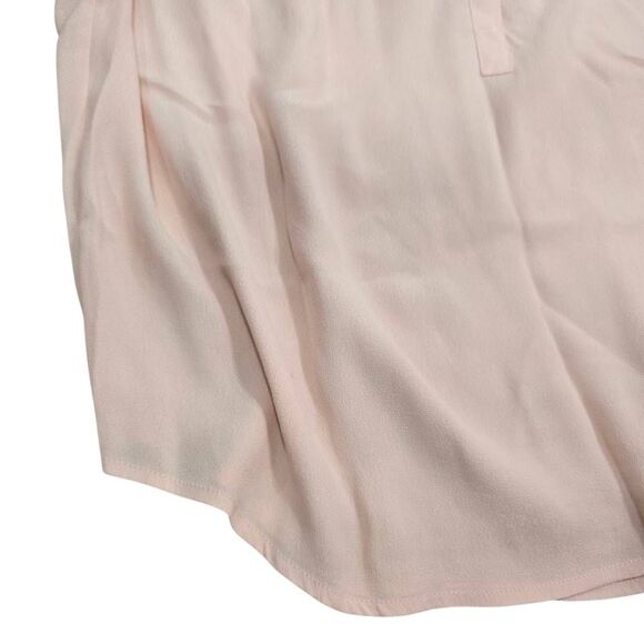 J. Crew Point Sur Drapey Popover‎ Top Women's Small Blush Pink V-Neck Blouse NWT - Picture 3 of 8